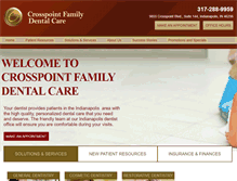 Tablet Screenshot of crosspointfamilydental.com